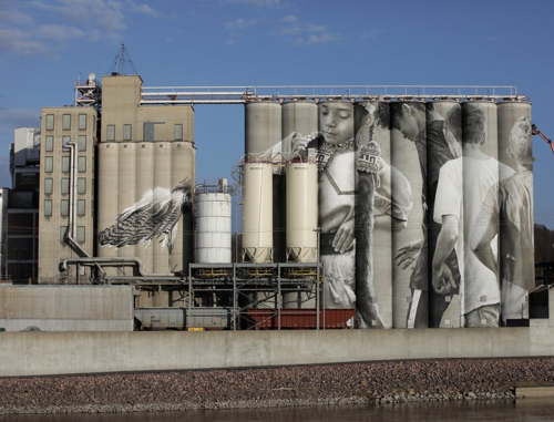 Mural on the Ardent Mills Mankato Mill