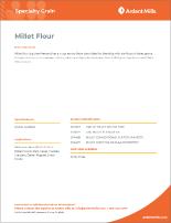 Millet Flour specification sheet