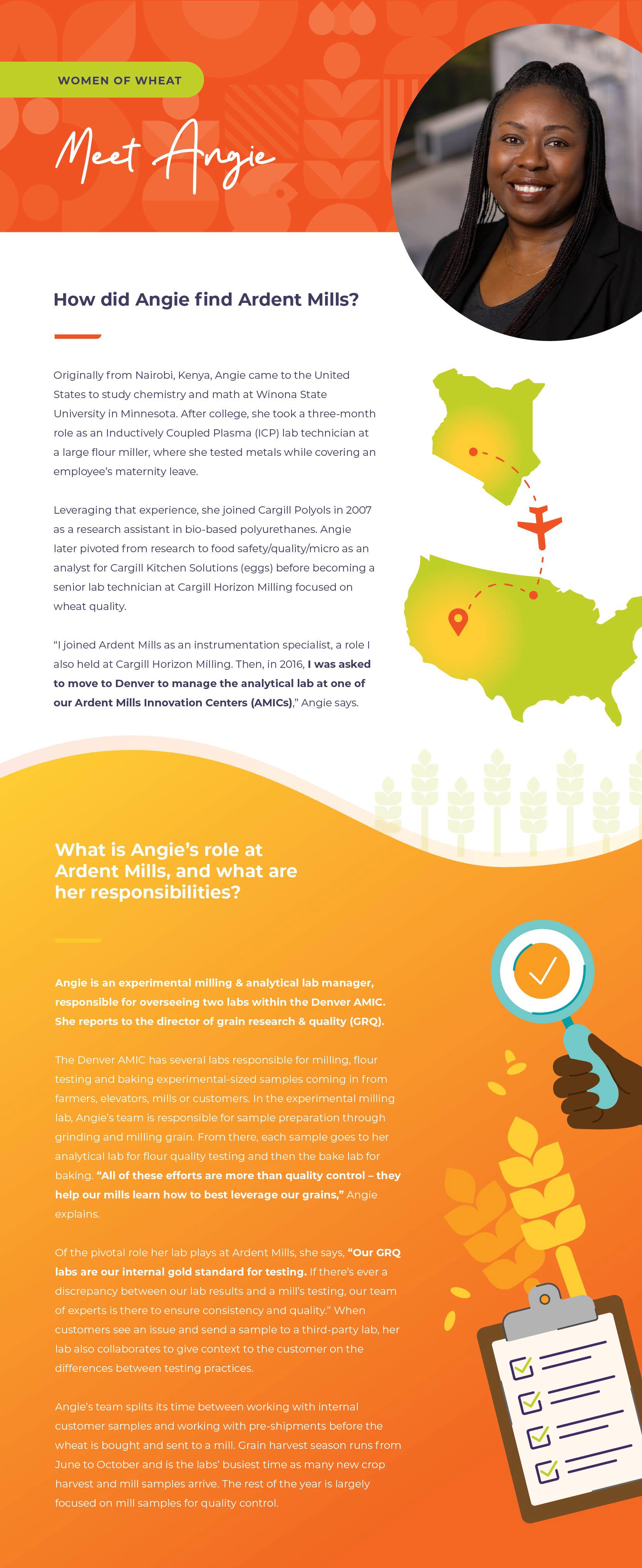 Infographic about Angie Anyieni
